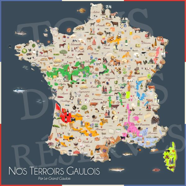 La carte de nos terroirs