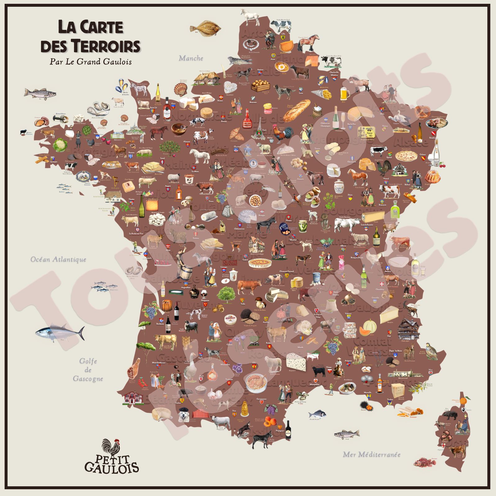 La carte de nos terroirs