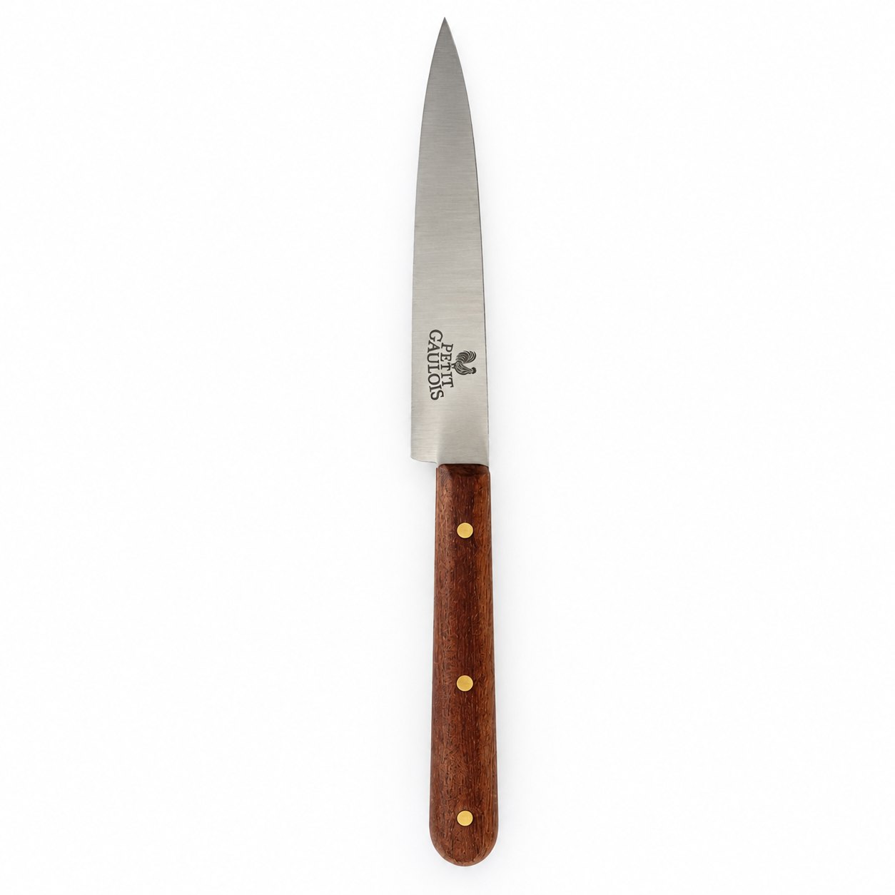 Couteau d'office « grand-mère » 10 cm Au Nain gravé Petit Gaulois, manche palissandre trois rivets